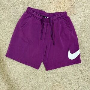 Nike Plum Shorts with Logo